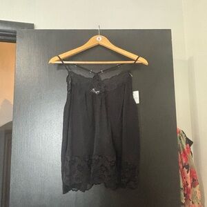 Bluivy Black Lace Trim Camisole